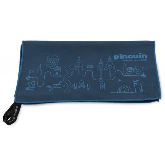 Полотенце Pinguin Micro L, 60 x 120 см, map blue