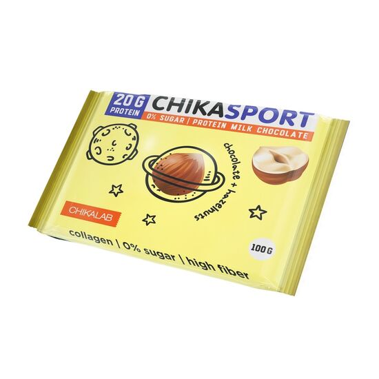 Ciocolata de lapte CHIKALAB, cu alune, 100 g