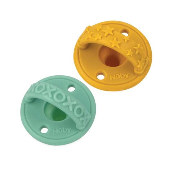 Suzete din silicon NUBY NV02007S, "3-D Sili", 0 luni +, 2 buc, 2 image