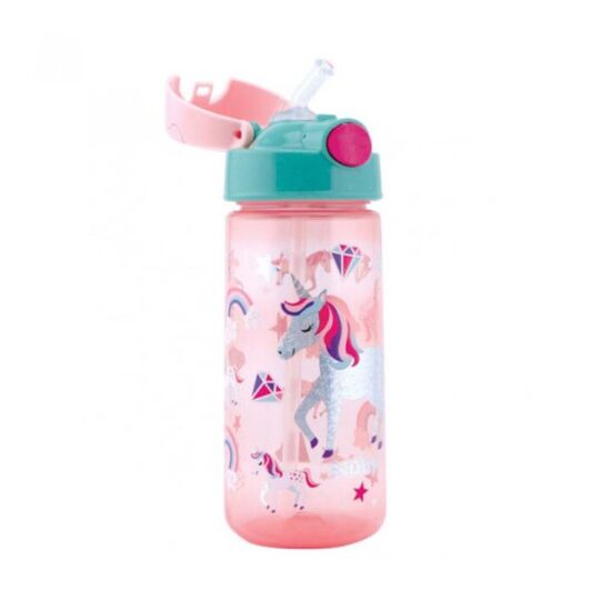 Pahar cu pai NUBY NV04010 "Tritan Flip-it Glitter", Cu pai, De la 3 ani, 540 ml, 4 image