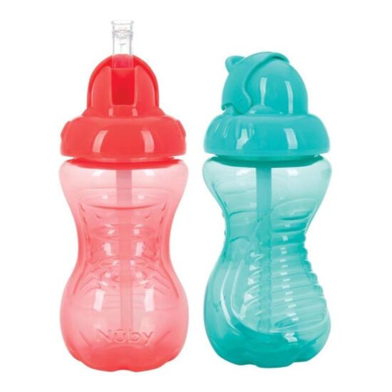 Поильник NUBY NV04027, No-Spill PP, С трубочкой, От 4 месяцев, 360 мл, изображение 3