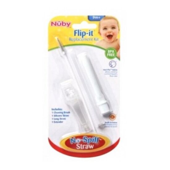 Набор сменных трубочек с щеточкой NUBY ID9815 "Flip-it", От 9 месяцев, изображение 3