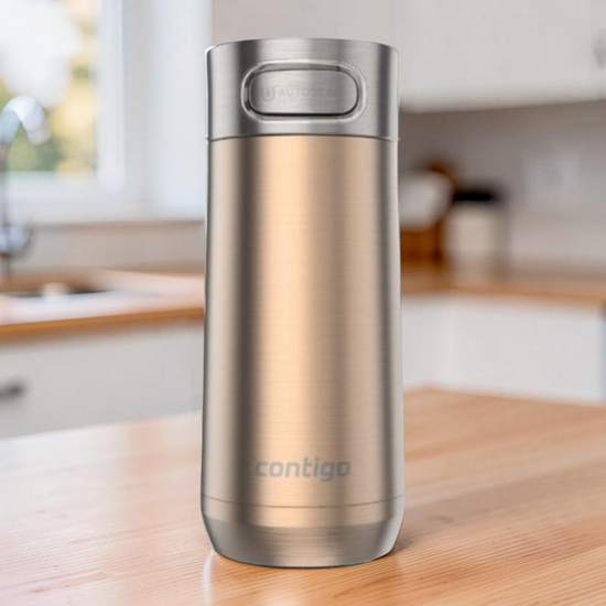 Cana termos CONTIGO Luxe Autoseal White Zin, 360 ml