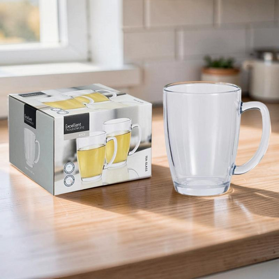 Set cani EH, din sticla, 400 ml, 4 buc