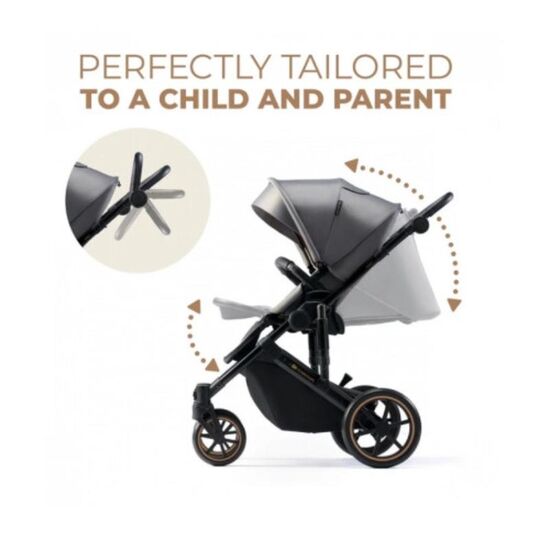 Коляска KINDERKRAFT Prime 2,  2-в-1, Серый, изображение 6