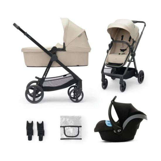 Коляска KINDERKRAFT, 3 в 1, Newly + Mink Pro, Бежевый, изображение 2