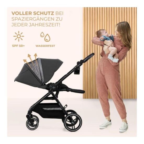 Cărucior sport KINDERKRAFT Yoxi, Gri, 5 image