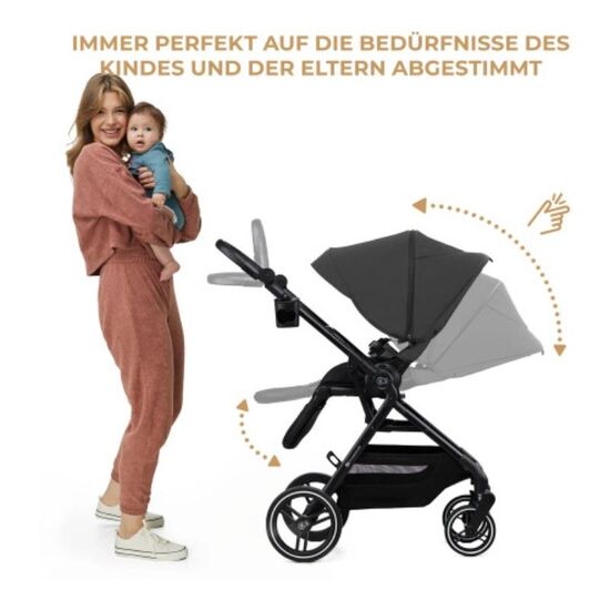 Cărucior sport KINDERKRAFT Yoxi, Gri, 6 image