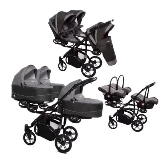 Коляска для тройни BABYACTIVE Trippy, 2 в 1, Silver, изображение 3