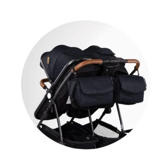 Carucior pentru gemeni CHIPOLINO Duo Smart, KBDS02501BB, 7 image