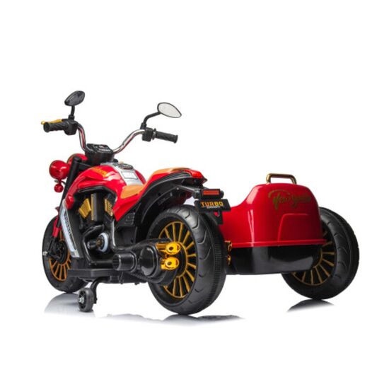 Мотоцикл на аккумуляторе Chipolino DUO TRON" ELMDT02303RE, red, изображение 5