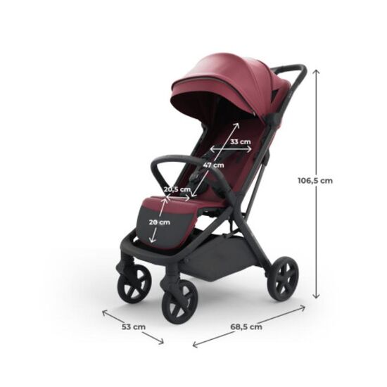 Прогулочная коляска KINDERKRAFT Nubi 3, Красная, изображение 4