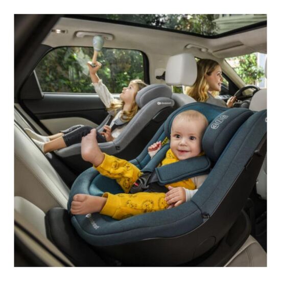 Scaun auto KINDERKRAFT I- Guard Pro, i-Size, 360°, 0+/1, Albastru, 9 image