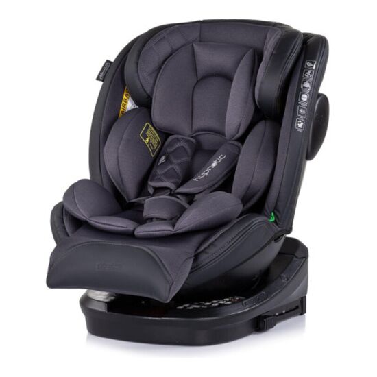 Scaun auto Chipolino Isofix 360 Hypconic, (40-150 cm), antracit, 2 image