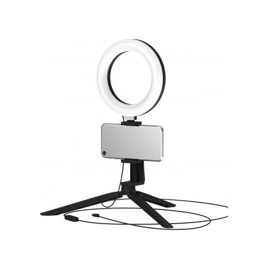 Lampa inelara GAUSS LED RL001 cu set conectare pentru telefon D160mm 10 W, 2 image