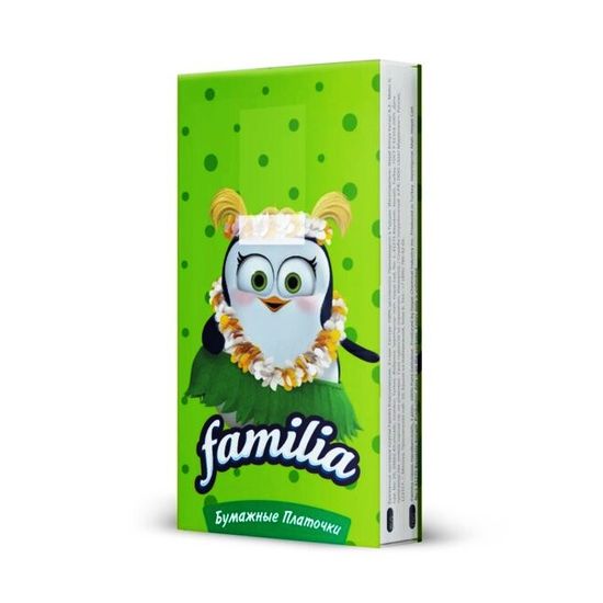 Носовые платки FAMILIA Classic, 3 слоя, 10 шт, изображение 2