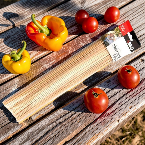 Палочки для гриля BBQ, 100 шт, 30 см