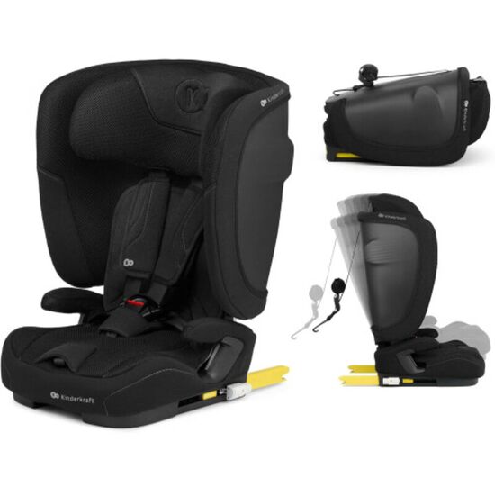 Scaun auto KINDERKRAFT Fix2Go i-Size (75-150 cm.), negru, 2 image