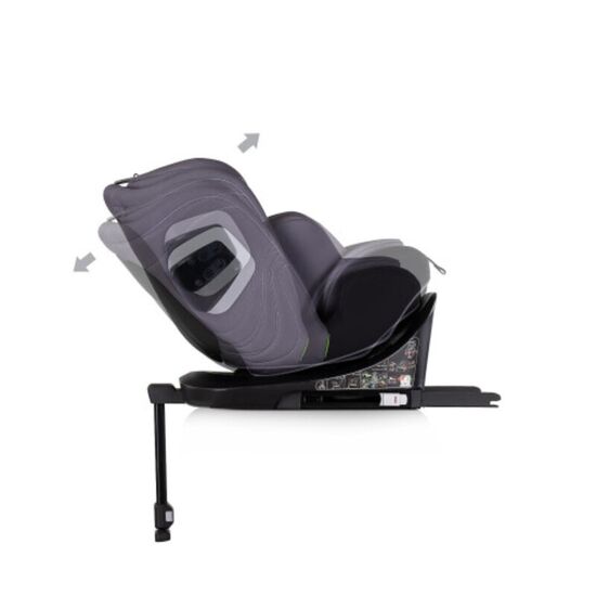 Scaun auto Chipolino Isofix 360 Clima Air STKCLA2504AN, (40-150 cm), antracit, 3 image