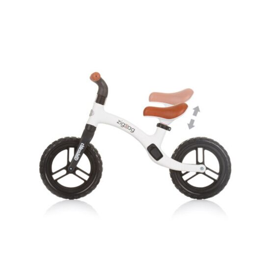 Bicicletă fără pedale Chipolino "Zig Zag" DIKZZ02402BW, black/white, 3 image