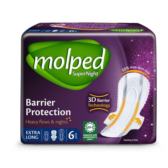 Absorbante MOLPED SUPERNIGHT NIGHT, Critice, 6 buc