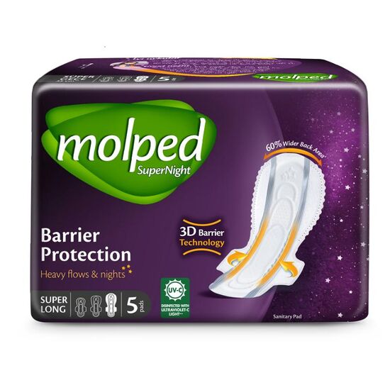 Absorbante MOLPED SUPERNIGHT SUPER LONG, Critice, 5 buc