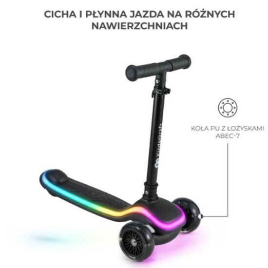 Trotineta KINDERKRAFT Raket negru, 3 image