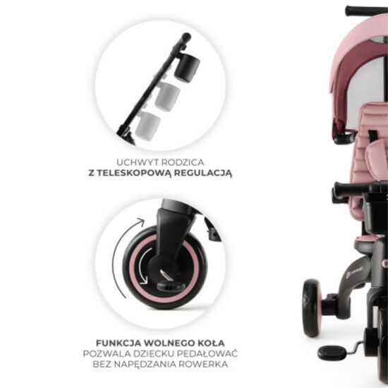 Tricicleta pliabila KINDERKRAFT Jazz 2 roz, 5 image
