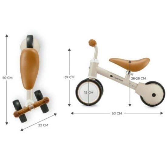 Bicicleta fara pedale KINDERKRAFT Cutie bej, 7 image