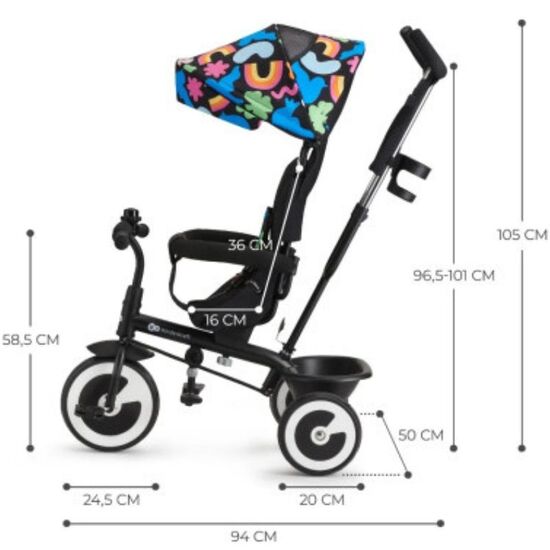 Tricicleta KINDERKRAFT Aston forme, 8 image