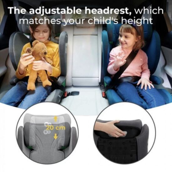 Scaun auto KINDERKRAFT Junior Fix2 I-Size gr. 2/3 (100-150 cm) gri, 9 image
