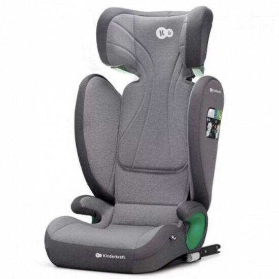 Scaun auto KINDERKRAFT Junior Fix2 I-Size gr. 2/3 (100-150 cm) gri, 3 image