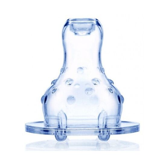 Tetina din silicon Nuby ID00921 „Standard” anti-curgere, 4+, 2 buc