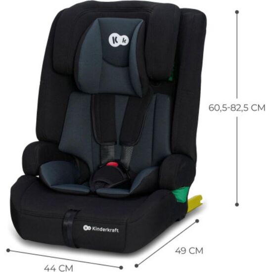Scaun auto KINDERKRAFT Safety-Fix 2 I-Size (76-150 cm) negru, 2 image