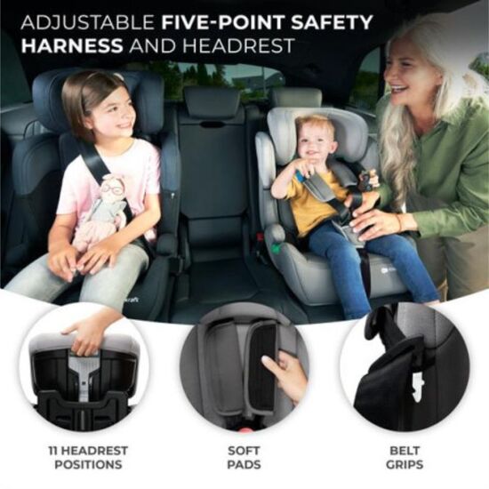 Scaun auto KINDERKRAFT Comfort Up 2 i-Size (76-150 cm) gri, 13 image