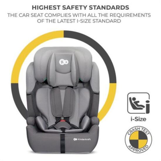 Scaun auto KINDERKRAFT Comfort Up 2 i-Size (76-150 cm) gri, 8 image