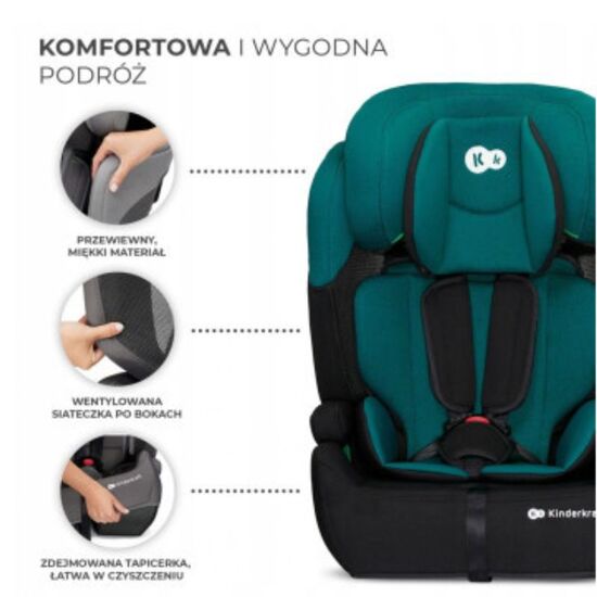Scaun auto KINDERKRAFT Comfort Up 2 i-Size (76-150 cm) verde, 11 image