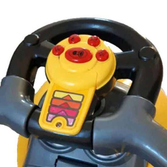 Masina cu maner 3 in 1 BABY MIX 45836 Mega Car albastru, 2 image