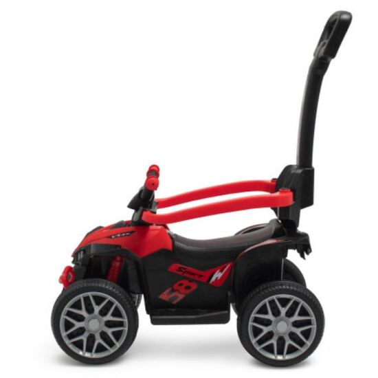 Masina cu maner BABY MIX 56317 Mega Prime EVA rosu, 4 image