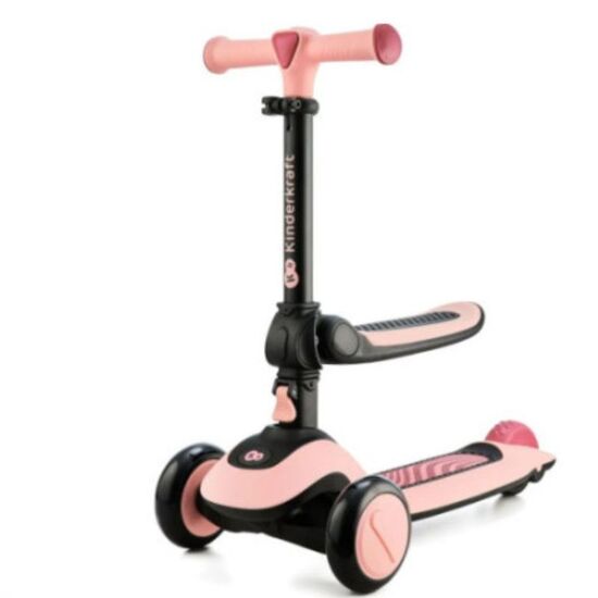 Trotineta KINDERKRAFT 2 in 1 Halley roz, 2 image