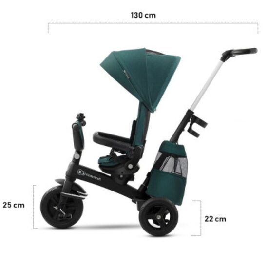 Tricicleta KINDERKRAFT Easytwist verde, 6 image