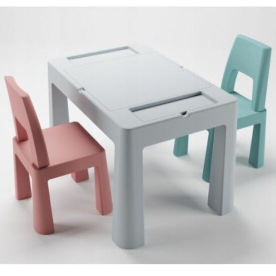 Столик и 2 стульчика TEGA BABY TI-011-174 "Teggi Multifun", серый/розовый/бирюзовый, изображение 3