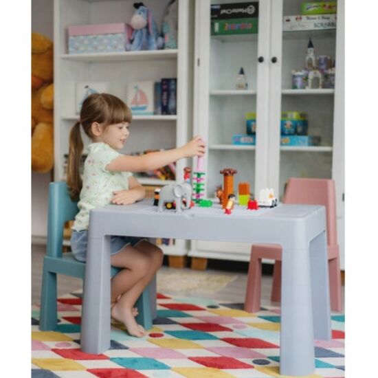 Столик и 2 стульчика TEGA BABY TI-011-174 "Teggi Multifun", серый/розовый/бирюзовый, изображение 2