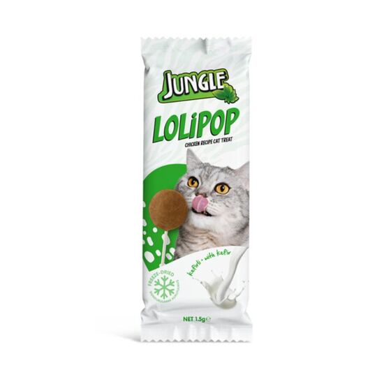 Леденец для кошек JUNGLE, Кефир, 1.5 гр, 12 шт