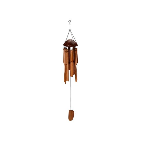Clopotel de vint H&S, din bambus, 15х30 cm