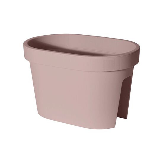 Ghiveci pentru balustrada, 40.1х26х24 cm, gri-bej