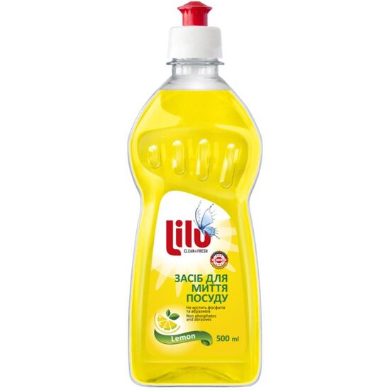 Detergent pentru vase LILU, Lamaie, 500 Ml