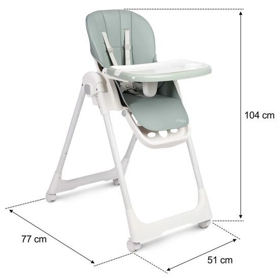 Scaun de hranire Caretero Megalo, Mint, 3 image