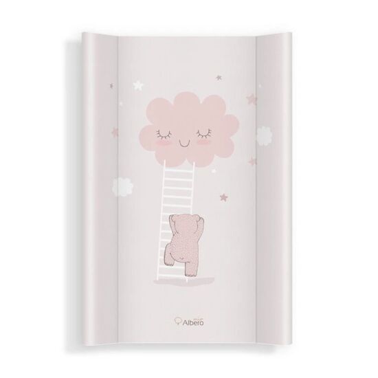 Saltea de înfășat rigidă AlberoMio clouds pink, PT70, nr.435