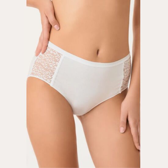 Chiloti GOLDEN LADY Cotone Pizzo, Bianco-5XL, alb, 2 image